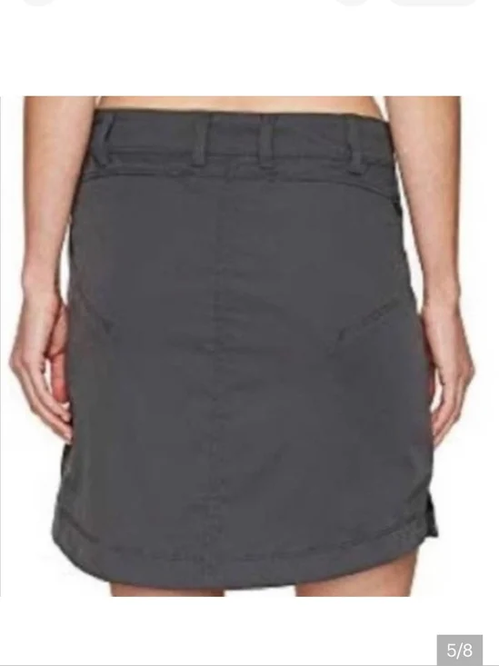 Toad&Co Metrolite Mini Skirt Charcoal Size 6 Upf Quick Dry Outdoors Gorpcore - Picture 2 of 9